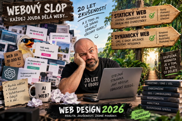Webdesign v roce 2026: webový slop, AI a džungle levných webařů | HARDWEB.CZ (shit na facebooku)