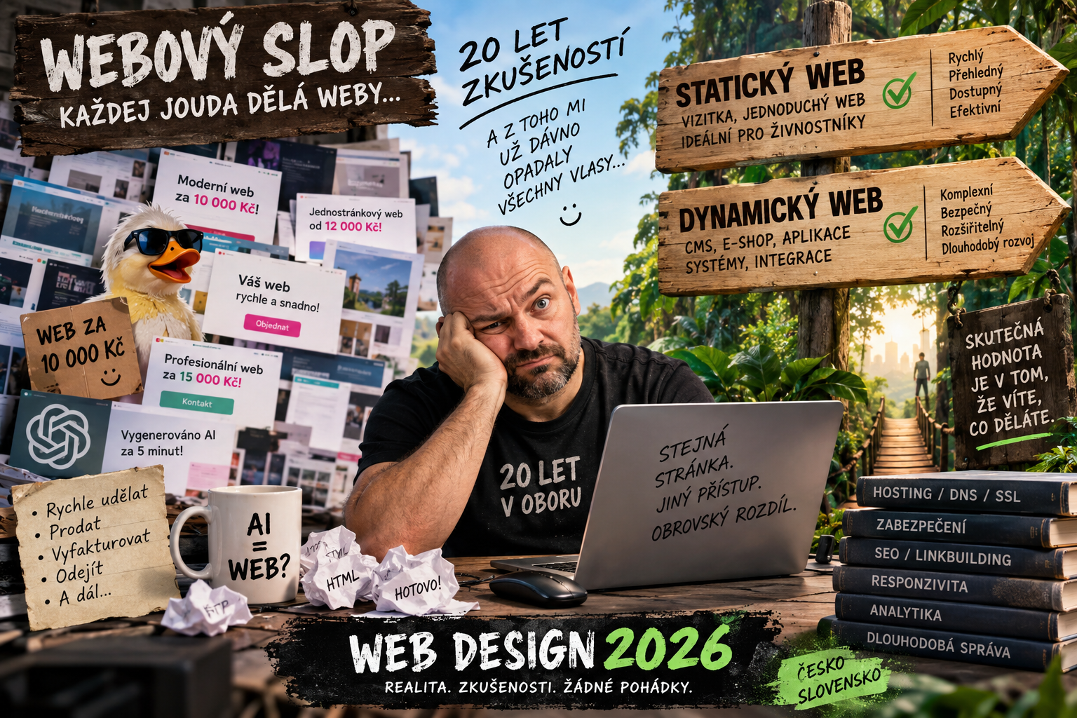 Webdesign v roce 2026: webový slop, AI a džungle levných webařů | HARDWEB.CZ (shit na facebooku)